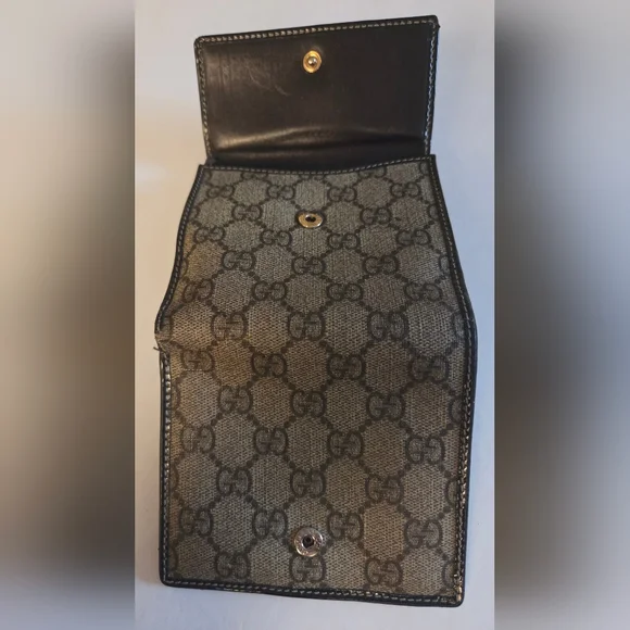 GUCCI GG MONOGRAM  PREOWNED WALLET, DARK BROWN - Picture 6 of 14